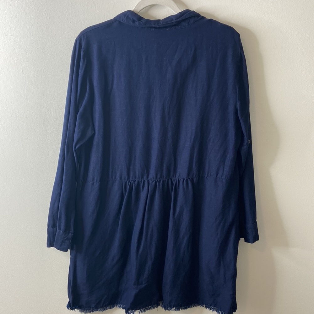 Tommy Bahama Dark Denim Shirt Dress, Excellent Condition, Size Medium. - Picture 4 of 5
